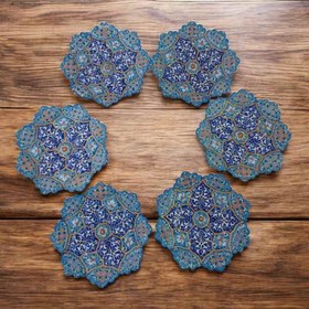 تصویر بشقاب میناکاری دیوارکوب 16 سانتی (ست 6 عددی) کد ST196 