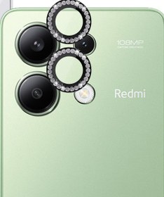 تصویر محافظ لنز دوربین گوشی redmi note 13 4g رینگی نگین دار 