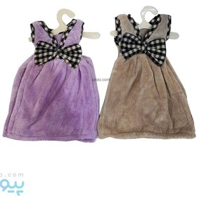 تصویر حوله دست طرح پیراهن 