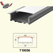 تصویر چراغ لاینر توکار برش 85 میلیمتر اکولاین کد T10036 