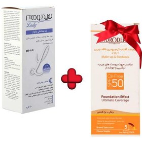 تصویر ژل بهداشتی بانوان یائسه سری Quadra Action با هدیه کرم ضد آفتاب رنگی SPF50 هیدرودرم 