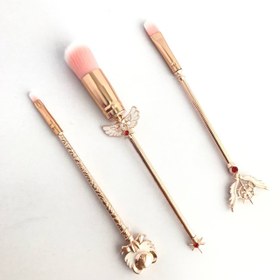 تصویر ست براش فلزی سلطنتی سویت رُز Sweet Rose royal metal brush set