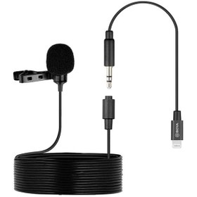 تصویر میکروفن بویا BOYA BY-M2 for ios BOYA BY-M2 Omnidirectional Lavalier Microphone for ios