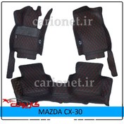 تصویر کفپوش گلدوزی CX-30 مزدا موکت دار شش بعدی 