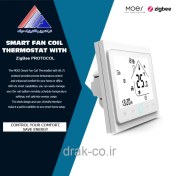 تصویر ترموستات فن کوئل هوشمند MOES – پروتکل زیگبی 