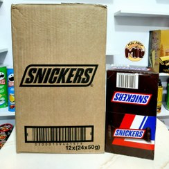 تصویر شکلات مغزدار اسنيکرز بسته 24 عددی SNICKERS Snickers Chocolate 24 pieces