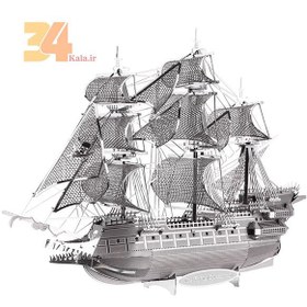 تصویر پازل فلزی سه بعدی کشتی دزدان دریایی 22 