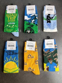 تصویر جوراب طرح طبیعت - طرح ۹ کوهستان 