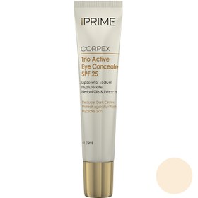 تصویر کانسیلر پرایم مدل Corpex Trio Active SPF 25 حجم 15 میلی لیتر119212 Prime Trio Active Concealer 101 15ml