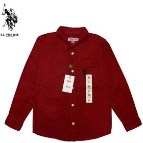 تصویر پیراهن پسرانه نخی 2 تا 12 سال برند POLO Boy Shirt