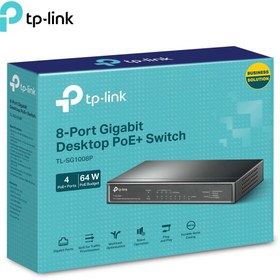 تصویر سوییچ 8 پورت غیر مدیریتی تی پی لینک مدل TL S Port Gigabit Desktop PoE Switch