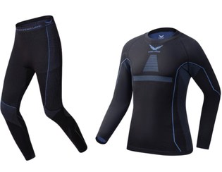 تصویر ست بیس لایر مردانه اسنوهاک کد SN-C2144 - مشکی / 2XL/3XL Snowhawk base layers set