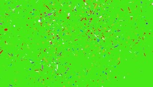 تصویر فوتیج پرده سبز انفجار کاغذ رنگی مناسب جشن ها و عروسی 