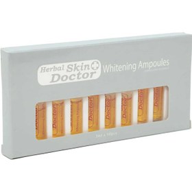 تصویر پک ویال روشن و سفید کننده صورت دکتر اسکین (بسته 10 عددی) Dr. Skin Lightening and Whitening Ampoule (10 packs)