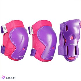 تصویر ست وسایل ایمنی اسکیت اوکسلو مدل Oxelo Kids Skating Support Set - زمان ارسال 15 تا 20 روز کاری 