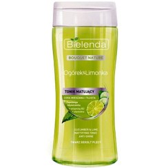 تصویر تونر پاک کننده و مات کننده لیمو و خیار بی یلندا Bielenda Green Tea Hydrolate 3 in 1 Toner