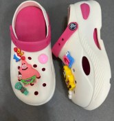 تصویر دمپایی زنانه کراکس مدل پاتریک رنگ زرشکی 