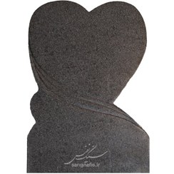 تصویر کتیبه گرانیت طرح قلب 