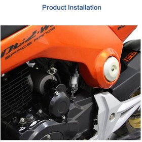 تصویر فیلتر بنزین موتور سیکلت قابل شستشو رایدیت RIDE IT Universal 8mm 5/16 Inline Reusable Motorcycle Fuel Filter Gas Washable