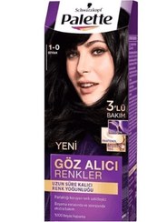 تصویر رنگ مو آلمانی شوآرتسکوف پلت Palette Yoğun Göz Alıcı مشکی 1.0 