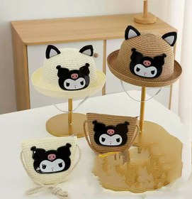 تصویر ست کلاه و کیف حصیری-کد 1968 