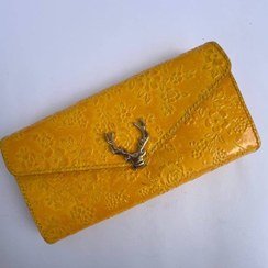 تصویر کیف دستی زنانه زرد 