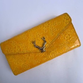 تصویر کیف دستی زنانه زرد 