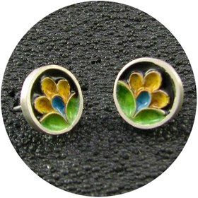 تصویر گوشواره میخی نقره مدل T2014 