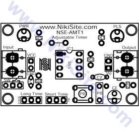 تصویر ماژول تایمر قابل تنظیم با آی سی 555 