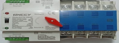 تصویر کلید ATS اتوماتیک سه فاز (4 پل) 100 آمپر EATS - 100/4P