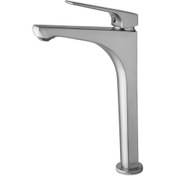 تصویر شیر روشویی پایه بلند الپاین البرز روز - کروم‌مات 