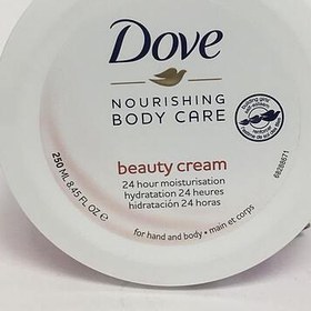 تصویر کرم مرطوب کننده و تغذیه کننده صورت و بدن داو Dove nourishing body care beauty cream for hand body