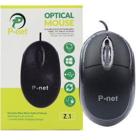 تصویر موس پی نت مدل Z1 ا p-net Optical USB mouse p-net Optical USB mouse