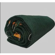 تصویر توری سبز شید گلخانه سایبان دور دوزی شده انواع ابعاد باعرض 5 متر 80% ضد افتاب 