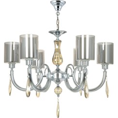 تصویر لوستر پذیرایی ویولت کروم استیل کد 14311 