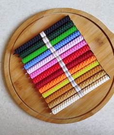 تصویر شمع قلمی موم عسلی (1.5×14) 