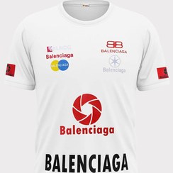 تصویر تیشرت آستین کوتاه Balenciaga رنگ سفید 