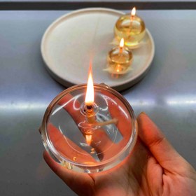 تصویر شمع پیرکس مدل عدسی 
