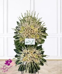 تصویر تاج گل ترحیم گلایل 