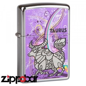 تصویر فندک زیپو اصل کد ۲۴۹۳۲-Zippo 24932 Taurus Zodiac 