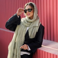 تصویر شال سنگشور حاشیه پولکی 20574 