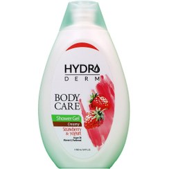 تصویر هیدرودرم شامپو بدن کرمی با رایحه ماست و توت فرنگی Hydroderm Creamy Shower Gel Strawberry And Yogurt