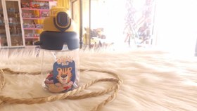 تصویر قمقمه پاندا زیر سیلیکونی Panda thermos under silicone