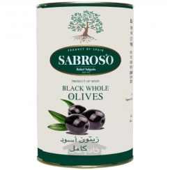 تصویر زیتون سیاه سابروسو وزن ۴ کیلوگرم 