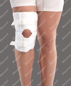 تصویر زانوبند طبي قابل تنظيم کشکک باز پاک سمن<br><br><p class="align">Paksaman Adjustable Knee Support Open Patella</p> 