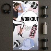 تصویر حوله و زیرانداز تک ورزشی سایز بزرگ - مدل wo 