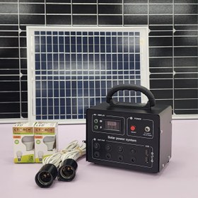 تصویر پکیج خورشیدی 100 وات solar package 100 w