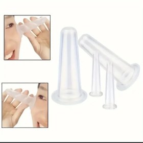 تصویر بادکش سیلیکونی صورت پک 4 عددی silicone blower for face and body