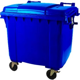 تصویر سطل زباله پلاستیکی مخزن پلی اتیلن 1100 لیتری چرخ دار ا bucket1100 litr bucket1100 litr