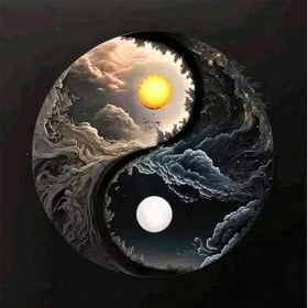 تصویر تابلو فرش و دیوارکوب طرح شب و روز ژاپن کد HAT.184.1 